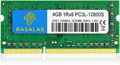 DDR3-SODIMM-1600_1x4gb-1rx8-12800SL-緑色 Rasalas 4GB 1Rx8 PC3L-12800S DDR3L 1600MHz DDR3 SO-DIMM RAM 1.35V CL11 204-Pin PC3-12800 La