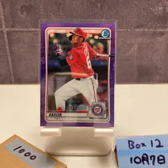 2020 Bowman Chrome Luis Garcia 089/250 Washington Nationals Purple Refractor Parallel カード