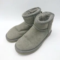 ■ ⊇ UGG アグ 内側ボア素材 ローカット ブーツ サイズ 22 グレー系 レディース E  【1502030041675】