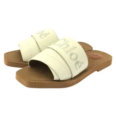 クロエ Chloe ミュール フラット ミュール CHC22W188BF10137 ホワイト レザー フラット ミュール レディース 新品のサムネイル