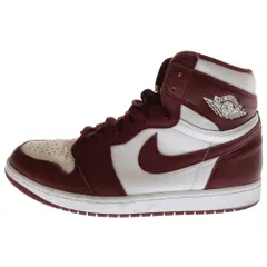 NIKE (ナイキ) AIR JORDAN 1 RETRO HIGH OG Artisanal Red DZ5485-160 エア ジョーダン 1 レトロ アーティザナルレッド ハイカットスニーカー ホワイト/バーガンディ US11/29cm