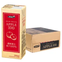 【数量限定】APPLE リンゴジュース りんごジュース 果汁 エルビー 紙パック ×30本 200ml 果汁100% アップルジュース アイリスプラザ