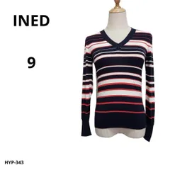 美品 INED ニット Vネック長袖 9 おしゃれ