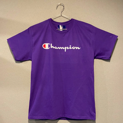 【並行輸入品】Champion ショートスリーブTシャツ CLASSIC GRAPHIC TEE パープル PURPLE 紫 半袖