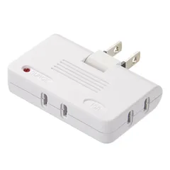 アイメディア 電源タップ コンセント AC3個口 雷ガード付 雷サージ コンセントタップ 電源 たこあし 蛸足 分岐 隙間 オフィス 雷ガード付すき間電源タップ 0
