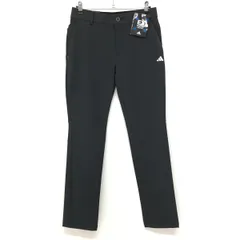 【新品】アディダス パンツ 黒 ウエスト一部ゴムロゴ  ストレッチ  メンズ 85 ゴルフウェア 2023年モデル adidas