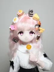 ドール用 ロリポップ ミニ 食べ物シリーズ ヘアクリップ ヘアピン 1/3 SD DD mdd bjd ケーキ アイス フルーツ スイーツ パン チョコレート チーズ ポン菓子 目玉焼き
