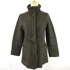 日本製★UNITED ARROWS【ユナイテッドアローズ】比翼仕立てコート 【レディースM/茶/brown】PINK LABEL/裏地なし/厚手/アウター/Coat◆BJ038-g