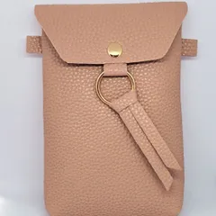 スマホショルダー　リボン　PUレザー　ピンク　★新品／未使用品★