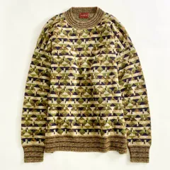 64L7 MISSONI ミッソーニ EXAMPLE エグザンプル ボトルネックニットトップ M グリーンのサムネイル
