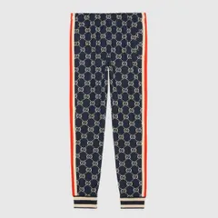 GUCCI｜グッチ GGジャカード ジョギングパンツ XS ネイビー トラックパンツ ジョガーパンツのサムネイル