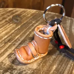 (総手縫い) お守りエンジニアブーツキーホルダー