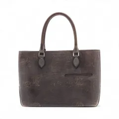 ベルルッティ　レザー トートバッグ 手書き風デザイン　GDE DORDE ベルルッティ レザー トートバッグ 手書き風デザイン GDE DORDE