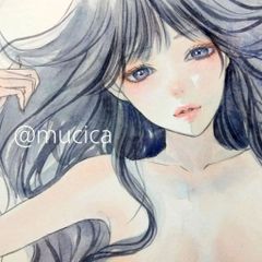 専用　絵画　手描きイラスト　原画　水墨画　墨彩画 肉筆原画 水墨画 墨彩画 絵画 美人画 手描きイラスト - メルカリ