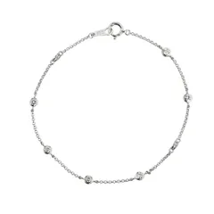 タサキ 8石 ステーション K18WG ホワイトゴールド Pt850 プラチナ レディース TASAKI【1-0122170】のサムネイル