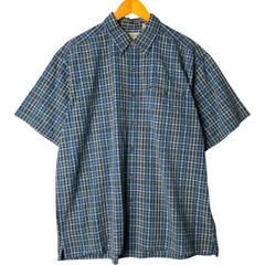 古着 エルエルビーン L.L.Bean 半袖 コットン チェックシャツ メンズXL相当 ボックスシャツ/eaa581867
