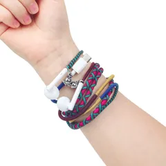 【特価セール】URIZONSカラー編み有線USB Cイヤホン-デジタルオーディオTYPE Cイヤホンは耳に入る式で手につけることができ、ブレスレットイヤホンは子供や子供の学生に