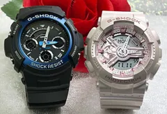 恋人たちのGショックペアウォッチ G-SHOCK BABY-G ペア腕時計 カシオ 2本セット  アナデジ AW-591-2AJF  GMA-S110ST-4AJF  夫婦 カップル 人気  婚約　夫婦 高級　クリスマス プレゼント おすすめ