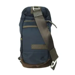 マスターピース MSPC ナイロン ボディバッグ ショルダー メッセンジャーバッグ スエード 紺 ネイビー