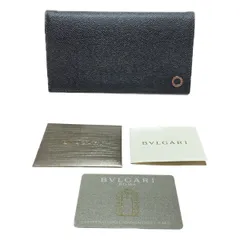 ◎◎BVLGARI ブルガリ・ブルガリ 長財布 30398 ブラック x シルバー x