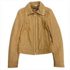 ドルチェ&ガッバーナ　レザージャケット　キルティング　シングル　ベージュ 2026年最新】D&G ／ Dolce＆Gabbana レディース レザージャケット