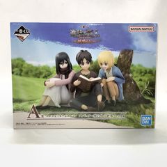 [중고] 이치 반 복권 A 상 엘렌 & 미카사 & 알민 피겨 벽 밖의 세계 진격의 거인 지명 소리 [10]