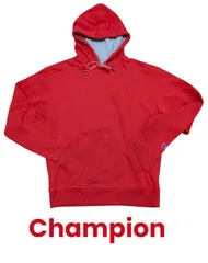 Champion　チャンピオン　パーカー　赤　フーディー　ワンポイント　ロゴ
