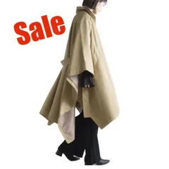 Sale❗️ポンチョコート 春秋　　ベージュ　フリーサイズ