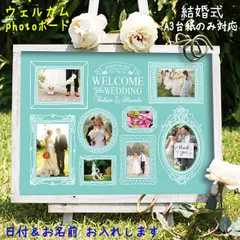 A3ウェディングフォトボード　ティファニーブルー