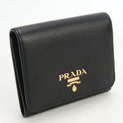 PRADA プラダ サフィアーノトライアングル財布 1MV204 2E3A F0002 二折財布小銭入付き レザー ユニセックス