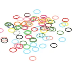【新着商品】DIY アクセサリーパーツ 手作り 金具 ジュエリー 留め金 アクセサリーパーツ リングコネクター クラフト 丸いリング ジャンプリング ジャンプリング 素材 リング 材料 混合色 製作キット 丸環 (10mm マルカン 100個セット) サムコス