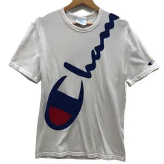 Champion チャンピオン ビッグロゴプリント 半袖 Tシャツ フロントバックプリント オーバーサイズ インドネシア製 Mサイズ