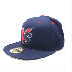 未使用 NEW ERA ニューエラ 59FIFTY NPBクラシック ヤクルトスワローズ ライトネイビー × ホワイト プロモデル キャップ 帽子 キッズ m14880