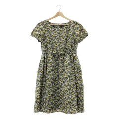 【美品】  anatelier / アナトリエ | × Liberty / リバティ 総柄 ポケット付き リボン ドレス ワンピース / 裏地付き | 38 | マルチカラー | レディース