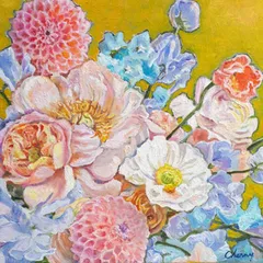 F30号】私とめぞん oil painting 絵画 油絵 原画