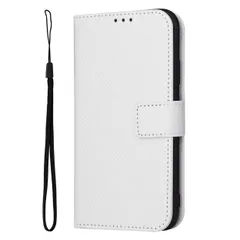 arrows We ケース 手帳 F-51B FCG01 アローズwe チェックレザー シンプル 手帳 ケース 【Color】 ホワイトのサムネイル