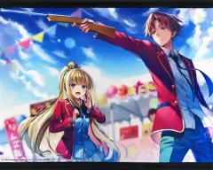 ⚡非売品/新品未開封⚡よう実 綾小路清隆 軽井沢恵 描き下ろしA3クリアポスター ようこそ実力至上主義の教室へ2nd Season』パッケージ1巻発売記念