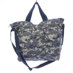 レスポートサック LesportSAC ショルダーバッグ ハンドバッグ 2WAY カモフラ 迷彩 ナイロン 水色 /BM