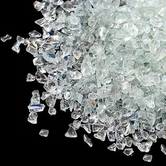 yuzdssaw(ずめ) レジン パーツ 琉球ガラス 50g ガラスフリット 小さいサイズ キラキラガラス削り 虹削り ガラス削り クラフト材料 樹脂シェル DIYクラフト材料 シェルパーツ 装飾用フィラー ネイルパーツ ミックス材料 (ホ