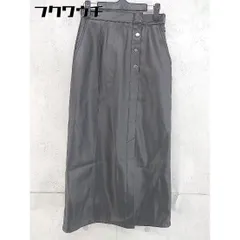 ◇ PAGEBOY ページボーイ フェイクレザー ロング タイト スカート サイズS ブラック レディース 【中古】 【1103230005667】のサムネイル