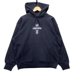 SUPREME シュプリーム Cross Box Logo Hooded  Sweatshirt パーカー ネイビー サイズ L 正規品 / 50328