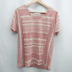 ◇ ⊂ BEAUTY&YOUTH UNITED ARROWS 総柄 半袖 トップス カットソー サイズ表記なし レッド レディース E  【1412090024832】