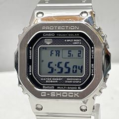 01w-4114 カシオ CASIO  メンズ  G-SHOCK GMW-B5000  箱・予備コマあり ソーラー電波 デジタル メタルバンド 動作確認済み  腕時計【中古品】
