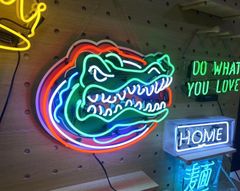 オリジナル　ネオン鳥肌デザイン ワニ アートLED看板　オーダー　ネオン管