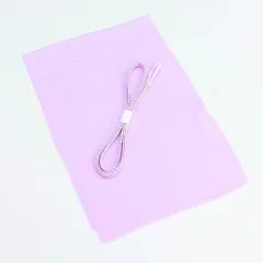 【夏用・絽】正絹 帯締め 帯揚げ セット 薄い紫 ピンク s-7