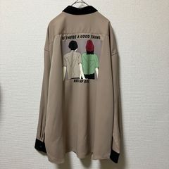 red cap girl シャツ　LLサイズ　クレリック　オシャレシャツ　かわいい　長袖