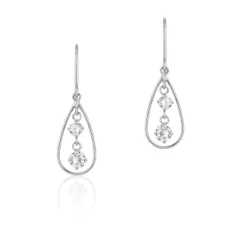 【在庫処分】canal4℃(カナルヨンドシー)K10ホワイトゴールド(WG)ピアス 151136153220