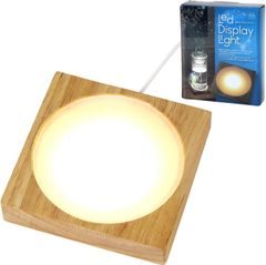 ２個セット【訳ありアウトレット価格】SPICE OF LIFE(スパイス) 光る展示台 LED ディスプレイライト USBタイプ Sサイズ 10cm ２個　スポットライト コースター 300ルーメン