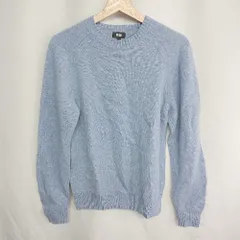 ◇ ⊇ UNIQLO ユニクロ ウール100％ 長袖 ニット サイズM ブルー レディース E  【1409240058441】