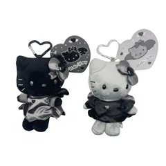 サンリオ ハローキティ エンジェルマスコットキーホルダー ブラック グレー ブラックエンジェル